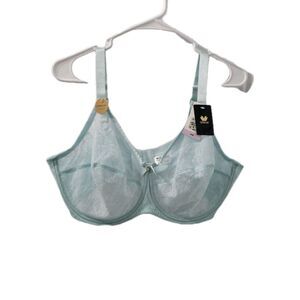 Wacoal 855186 Retro Chic  Full Figure Lace Underwire Bra Size 44D New